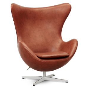 UBRUGT Arne Jacobsen Ægget Classic Brandy Semi Anilin