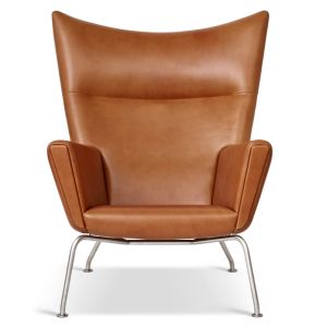 Hans J. Wegner Wing Chair CH445 Legance Cognac