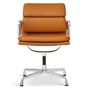 8 stk. Charles Eames EA-208 softpad stol i Nevada Whiskey Anilin
