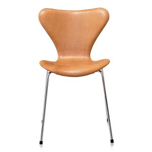 Arne Jacobsen Syveren 3107 Vacona Nougat Anilin ny stol