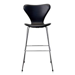 UBRUGT Arne Jacobsen Barstol 3187/3197 Nevada Sort Anilin