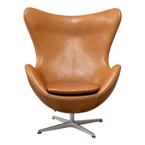 Arne Jacobsen Egget Vacona Nougat Anilint lær