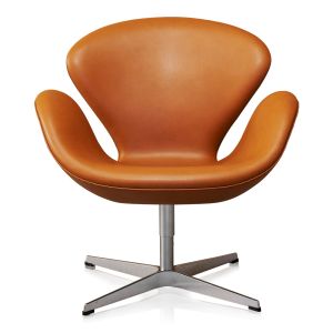 Arne Jacobsen Svanen i Classic Cognac Semianilint lær