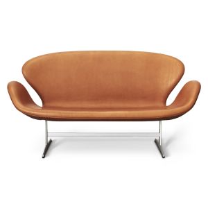 Arne Jacobsen Svanesofa, Vacona Cognac Anilin