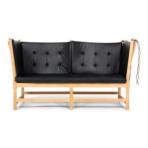 BM tremmesofa sort læder