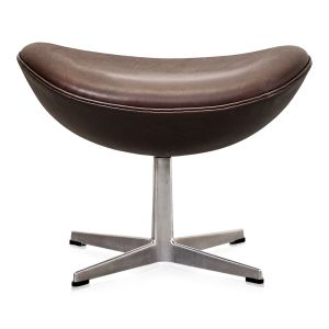 UBRUGT Arne Jacobsen Skammel 3127 Originalt Elegance Mocca Anilin