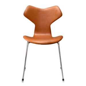 Arne Jacobsen 3107 Alaska Cognac Anilin Ny stol