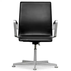 Arne Jacobsen Oxford Original sort læder hæve/sænke og vip