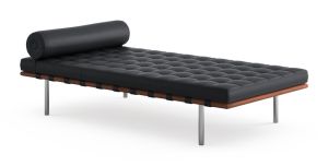 NY Mies van Der Rohe Daybed Sort Venezia læder