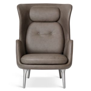 Fritz Hansen RO stol - semi-anilin læder NUANCE® Sørensen A/S 