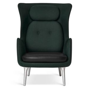 Fritz Hansen RO stol - dark green  Gabriel stof 