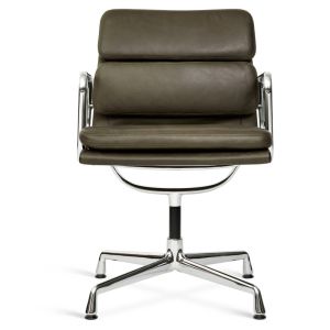Eames EA 208 Softpad læder - forfra 