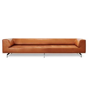 Delphi Sofa af Hannes Wettstein, 240 cm, tilgængelig i flere lædertyper, elegant og moderne design