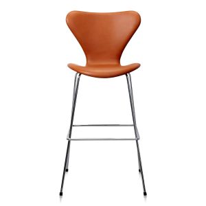 UBRUGT Arne Jacobsen Barstol 3187/3197 Originalt Elegance Walnut Anilin 