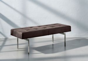 Re•Seat X1 Alaska Mocca Anilin Rustfrit Stål