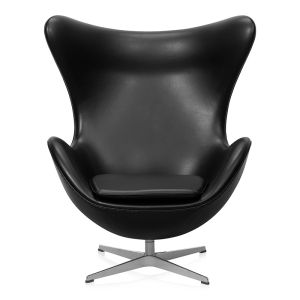 Arne Jacobsen Ægget Classic Sort Semi Anilin