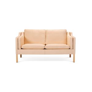 Vegetal Anilin Læder Sofa - Børge Mogensen 2212 - Naturlig Patina over Tid