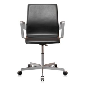 Arne Jacobsen Oxford kontorstol Krom Classic Sort
