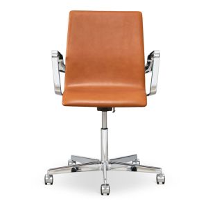 Arne Jacobsen Oxford kontorstol krom Elegance Walnut