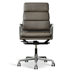 Charles Eames Ea-219 kontorstol Envy Antrazit m/låsbar vippe-mekanisme samt Justerbar højde og renoveret stel