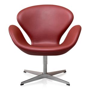 Arne Jacobsen Svanen Originalt Elegance Indian Red Anilin