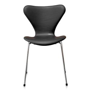 Arne Jacobsen 3107 Alaska Svart Anilin Ny stol