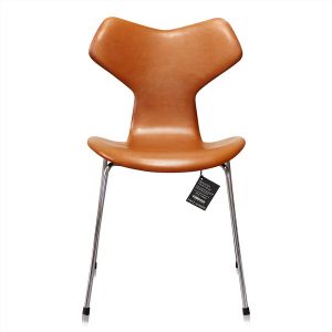 Arne Jacobsen 3107 Alaska Cognac Anilin ny stol
